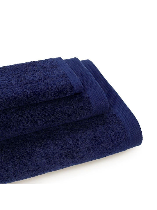 Cryspo Trio Hand Towel Premium 30x50cm Blue Marine Weight 600gr/m²