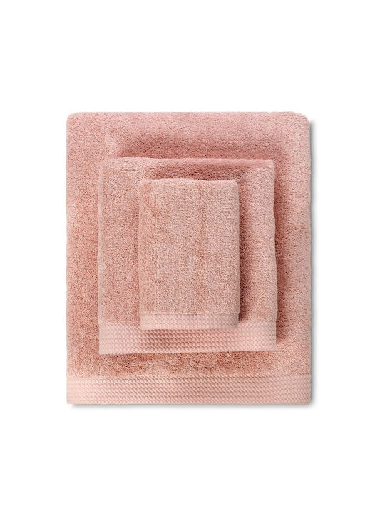 Cryspo Trio Πετσέτα Χεριών Premium 30x50εκ. Palepink Βάρους 600gr/m²