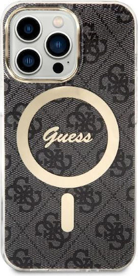 Guess Umschlag Rückseite Kunststoff / Silikon Schwarz (iPhone 13 Pro Max)