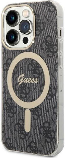 Guess Umschlag Rückseite Silikon Schwarz (iPhone 14 Pro Max)