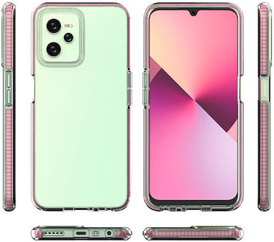 Hurtel Spring Back Cover Silicone 1mm Light Pinkαι (Realme C35)