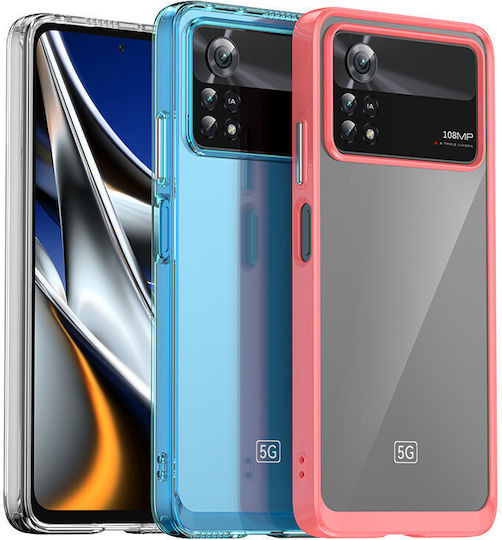 Hurtel Outer Space Back Cover Plastic / Silicone Blue (Poco X4 Pro 5G)