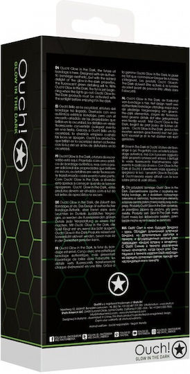 Shots Glow In The Dark Πρωκτική Σφήνα με Δαχτυλίδι Πέους & Όρχεων σε Μαύρο χρώμα 10cm