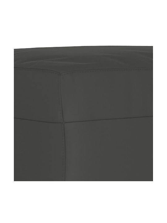 Fabric Upholstered Footstool Dark Gray 60x50x41cm