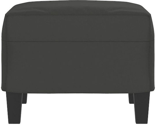 Stoff Fußhocker Dunkelgrau 60x50x41cm