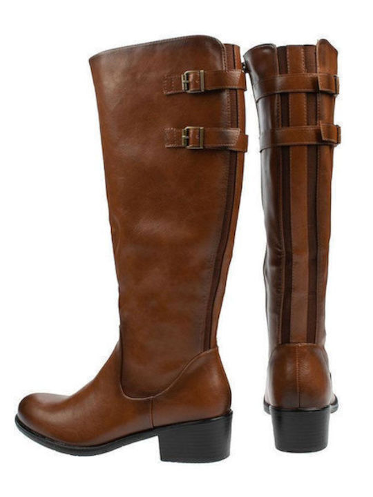 La Coquette Boots With Rubber Boots In Tan Color Spanish Made