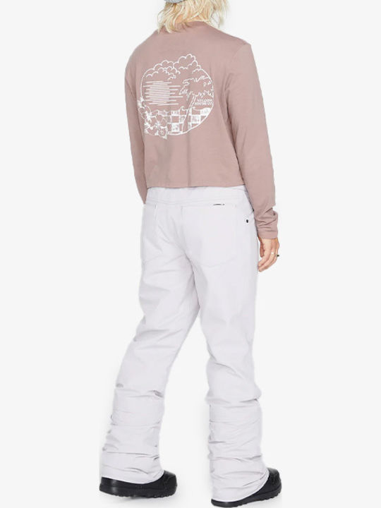 Volcom Sn Hallen H1352307-AMS Γυναικείο Παντελόνι Σκι & Snowboard Λευκό