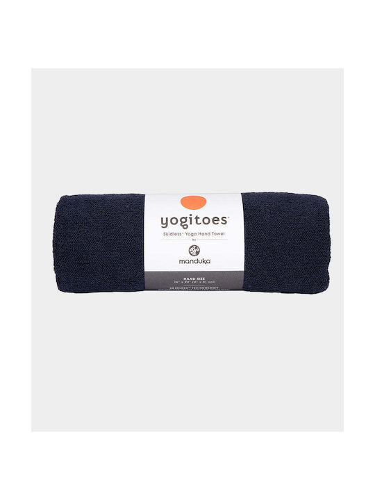 Manduka Yogitoes Πετσέτα Yoga Γυμναστηρίου Μαύρη 41x61cm