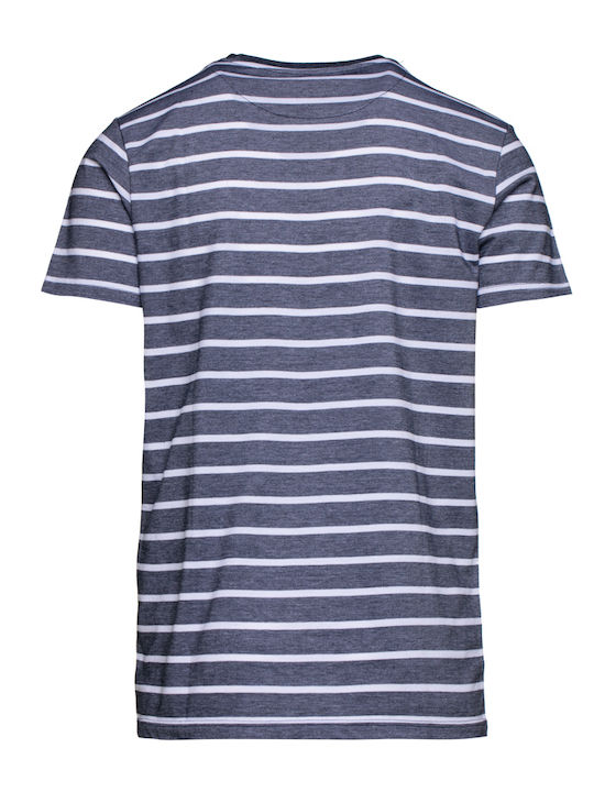 RedGreen T-shirt Piquet Striped Cohen - Navy Striped