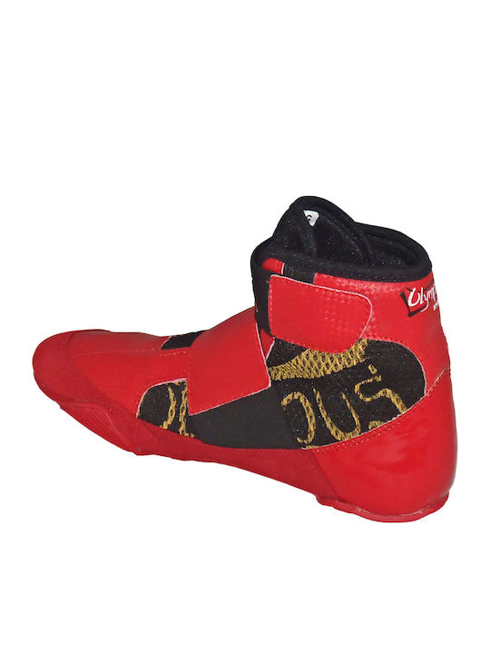 Olympus Sport Junior Velcro Wrestling Martial Arts Shoes Red