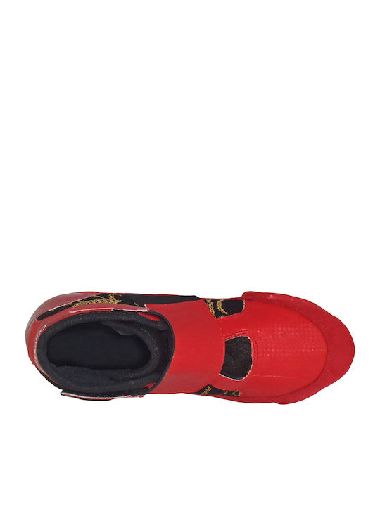 Olympus Sport Junior Velcro Wrestling Martial Arts Shoes Red