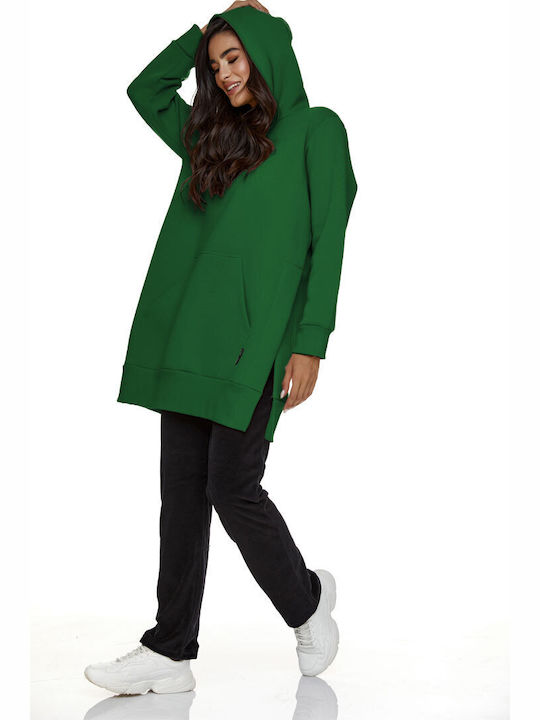 Bodymove Women's Long Hooded Sweatshirt Green