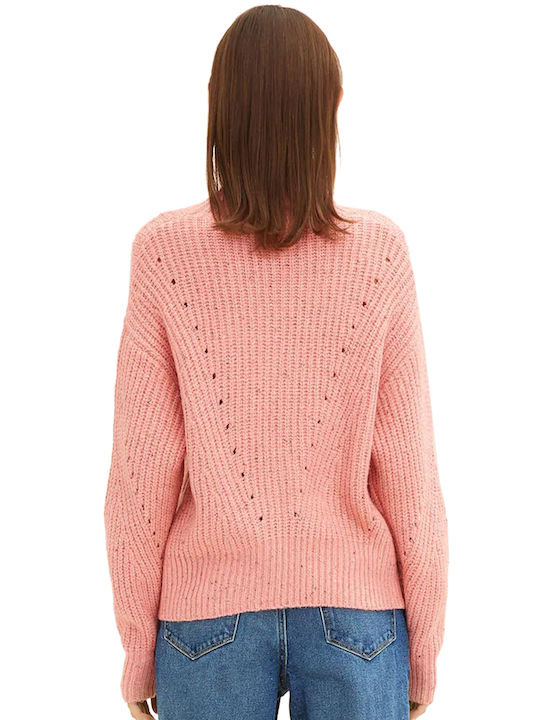 Tom Tailor Women's Long Sleeve Sweater Peach Pink