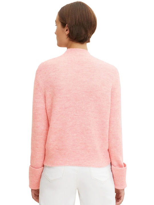Tom Tailor Women's Long Sleeve Sweater Cotton Soft Pink Melange