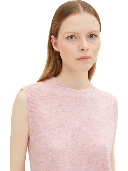 Χειμερινή Γυναικεία Καζάκα Αμάνικη Soft Pink Melange