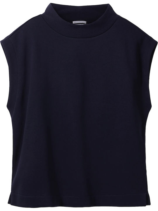 Γυναικεία Καλοκαιρινή Μπλούζα Αμάνικη Navy Midnight Blue