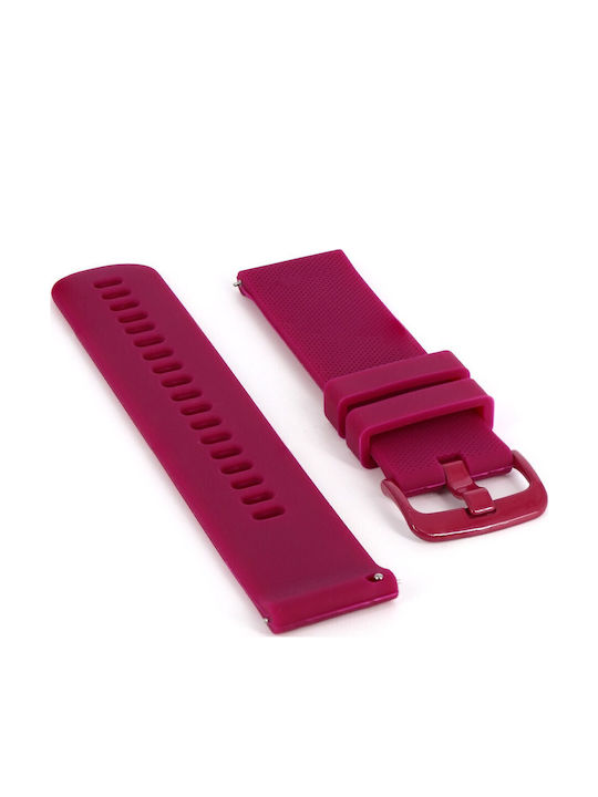 Diloy Straps Gummi-Armband Burgundisch 22mm
