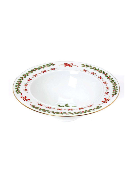 Cryspo Trio Christmas Plate Porcelain Multicolour D27cm 1pcs