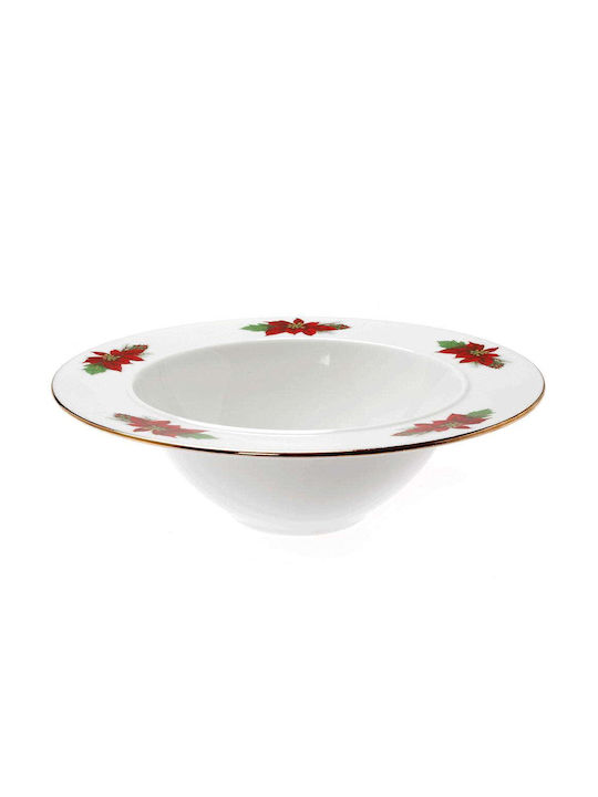 Cryspo Trio Christmas Plate Porcelain White D23cm 1pcs