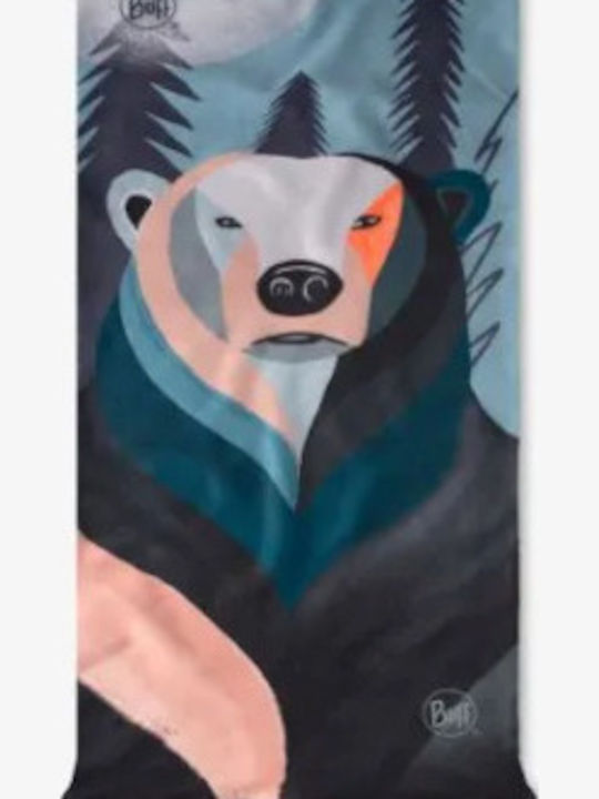 Buff Polar Fular-Gât Fleece Gri
