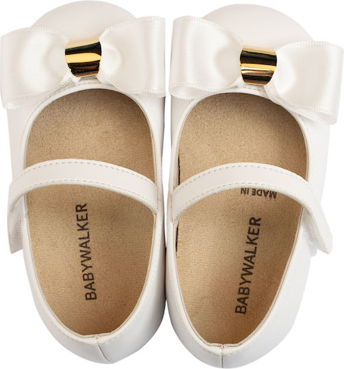 Babywalker Christening White Pumps