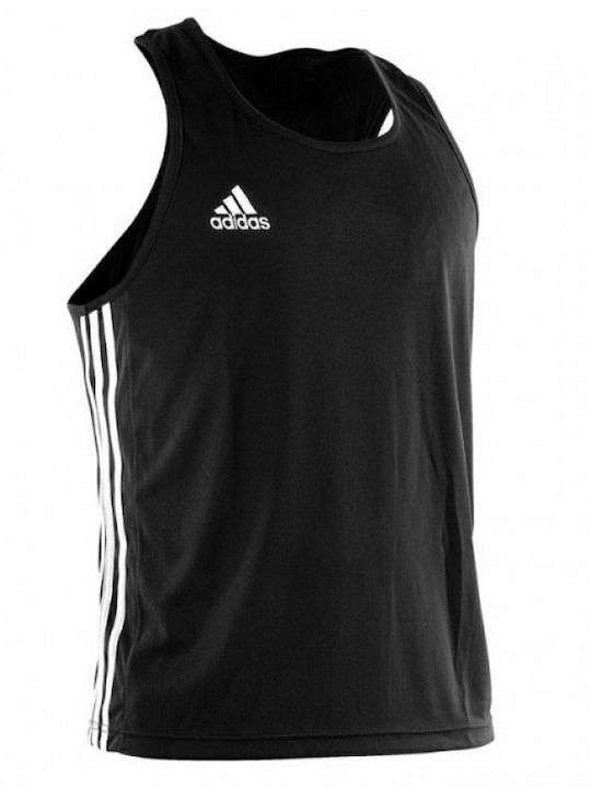adidas Bărbați Fără mâneci Tricou ADIBTT02 pentru Box Neagră