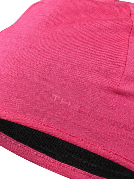 Knitted Reversible Beanie Cap Fuchsia