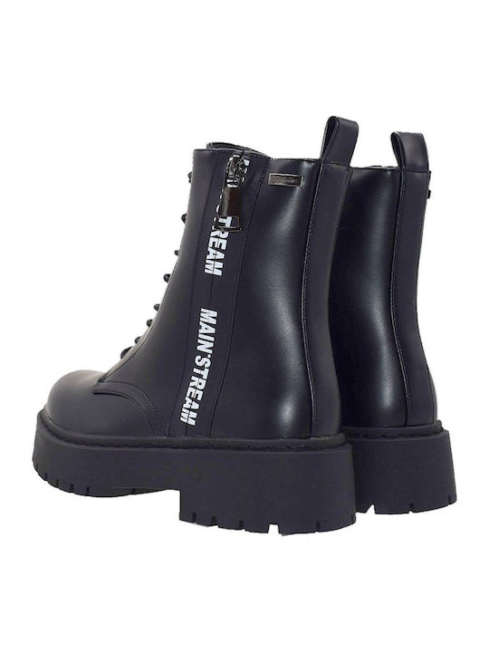 Leather Women's Ankle Boots Black