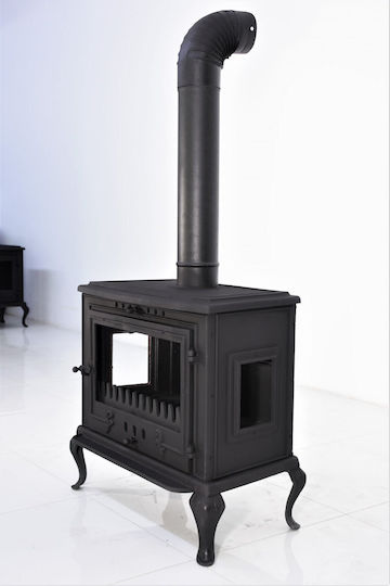 CHytiria Misailidi Lincoln-008B Cast Iron Wood Stove 15kW Black