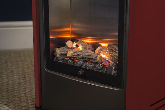 Coral Gas Manhattan Gas Heater 3000W Red 38x42x69cm