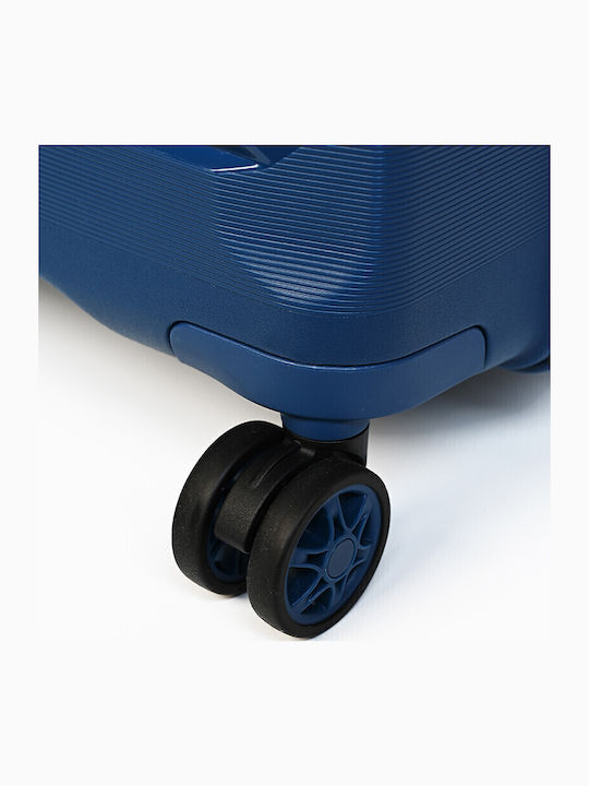 Airtex Paris BAMT46 Mittlerer Hartschalenkoffer Blau mit 4 Rädern Höhe 67,5cm