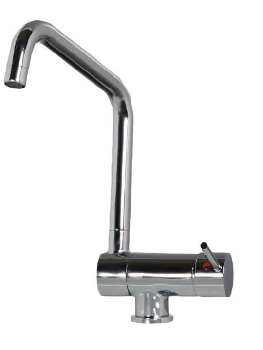 Tema SS 304 Matt U-Shaped Kitchen Counter Faucet Inox Silver