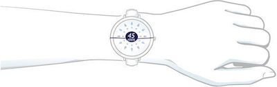 3Guys 3GW4644 45mm Smartwatch with Heart Rate Monitor (Rose Gold)
