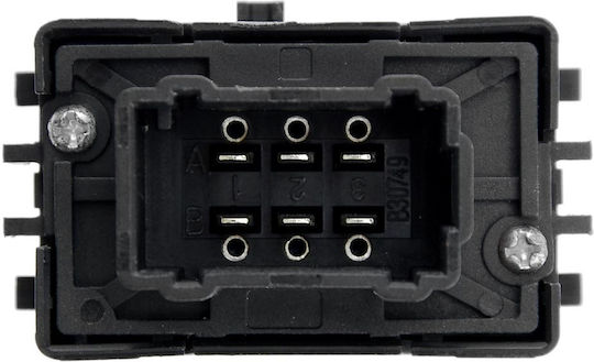 NTY Car Window Switch for Dacia Duster Renault Captur / Clio / Kangoo 5pin Black