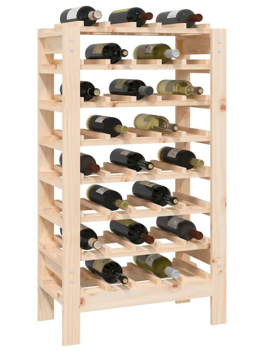 vidaXL Wandmontiert Weinkeller Hölzernes Braun 61.5x30x107.5εκ.