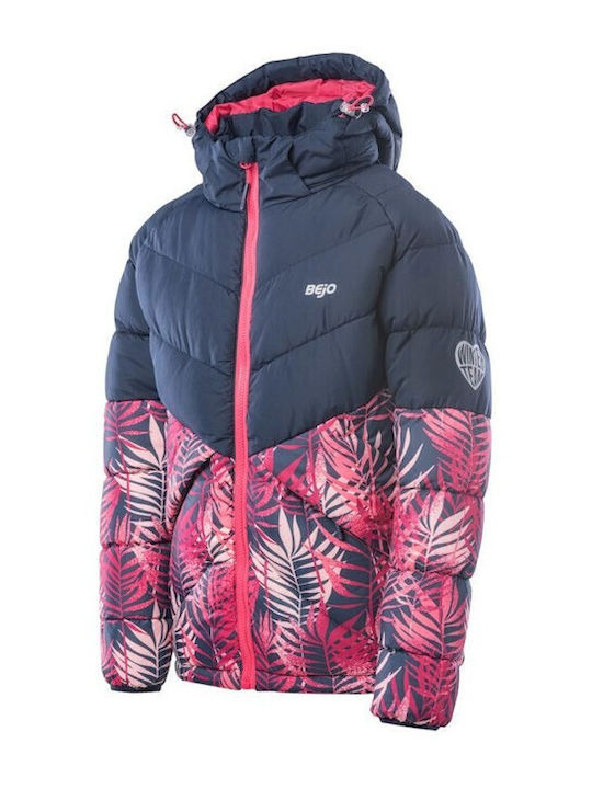 Kids' Quilted Jacket Short with Hood Multicolour Baldey