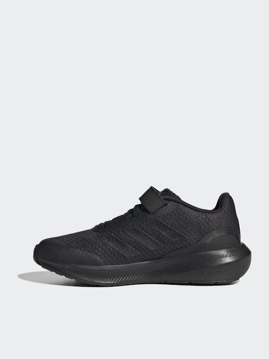 Runfalcon 3.0 El K Kids Sports Shoes Running with Hoop & Loop Closure Black