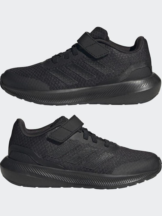 Runfalcon 3.0 El K Kids Sports Shoes Running with Hoop & Loop Closure Black
