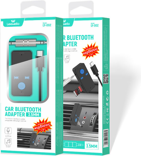 Leewello Bluetooth Автомобил LY-002 за Таблото (AUX / Аудиоприемник / USB порт за зареждане)