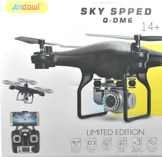 Andowl DM6 Drone with 1080p Camera and Controller White