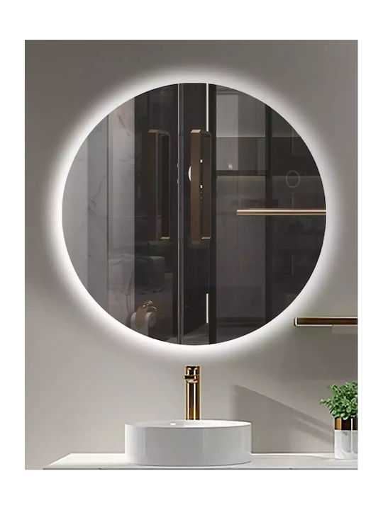 Imex Oporto Oglindă de Baie Rotundă Lumini LED 80x80cm