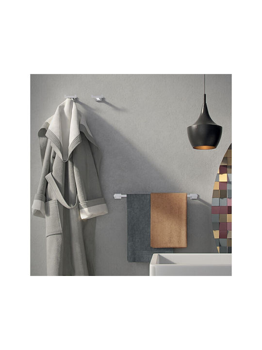 Gedy Atena Double Wall-Mounted Bathroom Hook Chrome