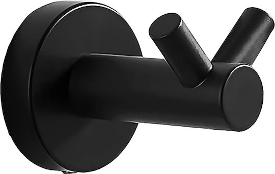 Interflex BA-54944 Άγκιστρο Μπάνιου Διπλό Μαύρο