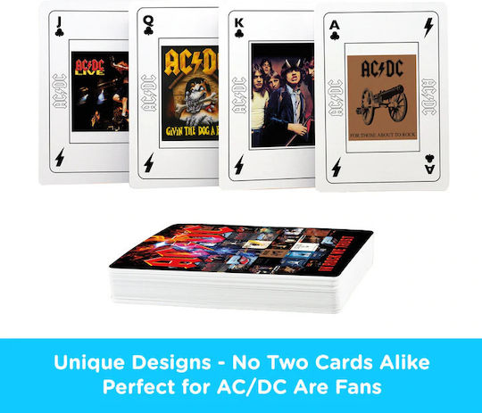 Aquarius AC/DC In Rock We Trust Collectible Playing Cards Laminated for Poker