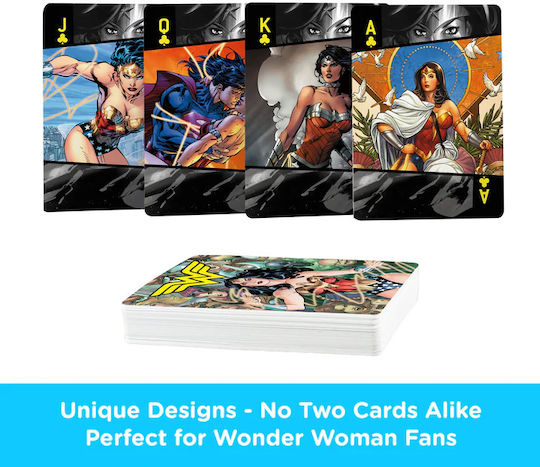 Aquarius DC Comics Wonder Woman Collectible Playing Cards Laminated for Poker