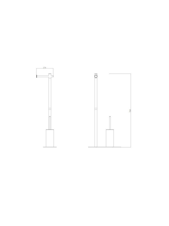 Sparke Taila 02 Bathroom Accessory Set Inox Black 2 Pieces