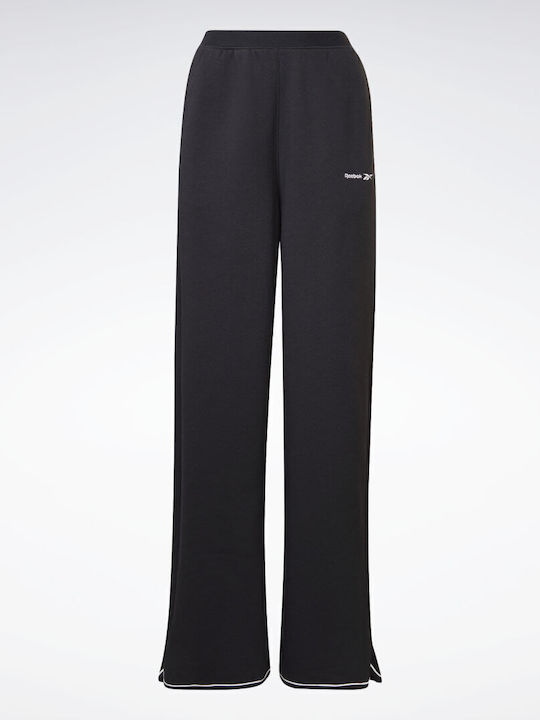 Identity Pantaloni de Trening Larg Fleece Negru