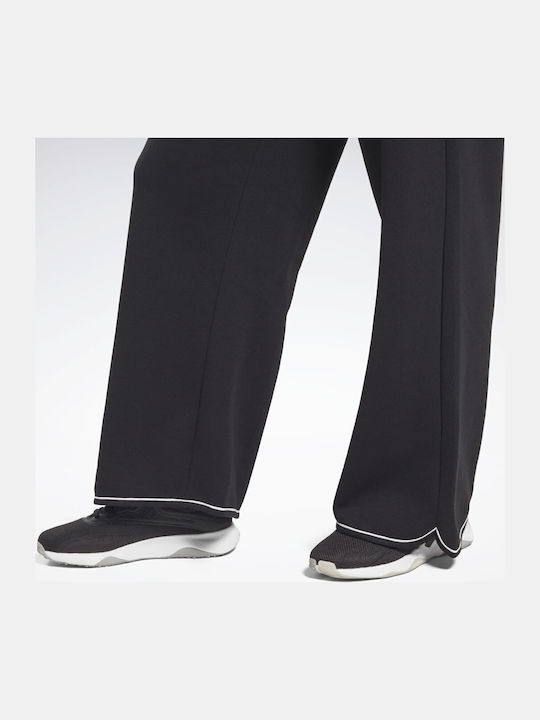 Identity Pantaloni de Trening Larg Fleece Negru