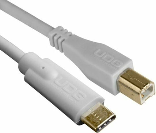 UDG Ultimate USB 2.0 Cable USB-C male - USB-B male White 1.5m (U96001WH)