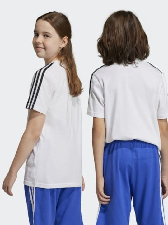 Kids' T-shirt White Essentials 3-Stripes